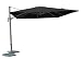 North 88 Outdoor Barcelona King Umbrella with Cover, Black