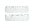 Neat Solutions 10 Pack Solid Knit Terry Feeder Bib Set, White