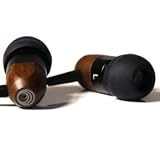 Thinksound ts02 8mm High Definition Passive Noise Isolating Wooden Headphone (Black/Chocolate)