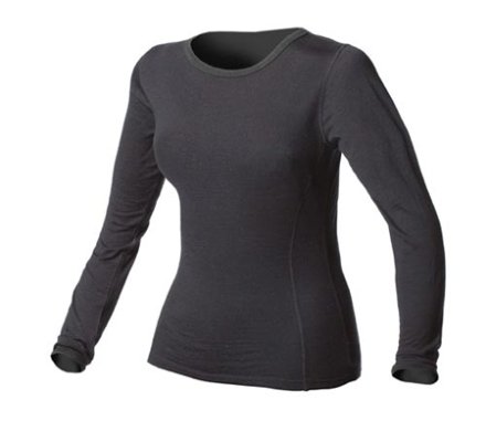 Minus33 100% Merino Wool Base Layer 804 Women's MidWeight Crew Top Black Large Minus33 100% Merino Wool Base Layer 804 Women's MidWeight Crew Top Black Large