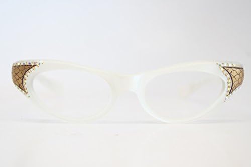 Pearl Rhinestone Vintage Cat Eye Glasses