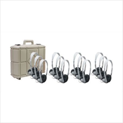 12-Pack Multimedia Stereo Headphones Storage Case