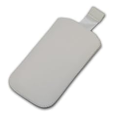 Original Handycop� Etui M wei� mit Ausziehhilfe - Tasche H�lle mit Auszugband f�r Samsung S5260 Star 2