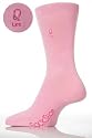 Ladies 1 Pair SockShop Individual Signs Of The Zodiac Pink Embroidered Socks .. 25% From Sale Proceeds Donated To Cancer Charities