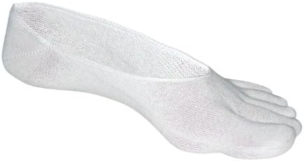 Performance Sport 5 Toe Sock with Antimicrobial Odor Control - NO SHOW- Medium/Large -1 Pair