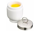 Kitchen Craft Porcelain Egg Coddlers with Stainless Steel Tops