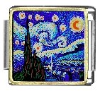 Starry Night Italian Charms Bracelet Link