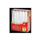 Quality White Taper Candles Burn 7 Hours, 1 Pack of 30 Candles
