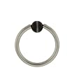 STAINLESS STEEL HOOPS WITH BALL MULTICOLOR Gauge: 14, Ball Size: 4mm, Length: 12mm Sold as a Pair
