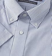 Pure Cotton Quick Iron Bengal Striped Oxford Shirt