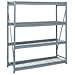 Bulk Storage Rack Starter, 4 Tier, Wire Decking, 60
