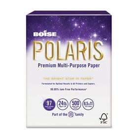 Boise POL2417 - POLARIS Copy Paper, 11 x 17, 24lb White, 2500 Sheets Carton by