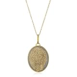 Marcia Moran Gold Druzy Oval Pendant 18k Gold-