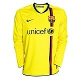 Barcelona Away Shirt 2008/09- Long Sleeved - Kids - Boys L 152-158cm