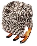 L. Erickson USA Small Covered Jaw - Brown Weavers Italian Silk