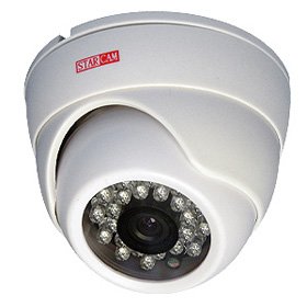 CCTVSTAR SD420SI STARCAM IR DOME SONY SUPER HAD 1 3 TRUE 420TVL 3.6MM 23LED 50FT IR INDOOR WHITE