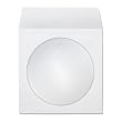 CD DVD White Paper Sleeves with Clear Window 1000 Pack