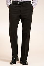 Collezione Luxury Pure Cotton Flat Front Striped Trousers