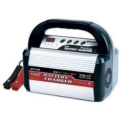 Click here to buy 75-Amp Portable Battery Charger (Black Silver) (9.68 H x 6.93 W x 11.12 D).