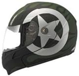 KBC FFR RETRO BLACK_GREEN MOTORCYCLE Full-Face-Helmet