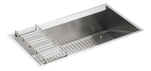 KOHLER K-3673-NA 8 Degree Large Single Kitchen Sink