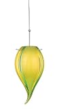 Carnival Pendant Shade Color: Green, Socket Set Finish: Chrome
