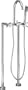 Schon SCLT500SN Floor Mount Tub Filler with Handshower, Satin Nickel