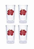 Tervis Tumblers - Flower - Hibiscus - 16 oz Tumbler - set of 4 - B000Z4GXUW