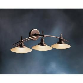 Structures Bronze 30 Wide Bathroom Light Fixture by Kichler