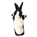 Long Sleeved Puppet - Black and White Rabbit