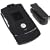 Motorola Razr V3 V3c V3m Black Rubberize Crystal Case Cover with Swivel Clip