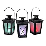 Gerson 36265 3 x 4.5 Black Metal Mini Lantern with Color Changing LED Tealight Candle Light 3 Pack with Timer 31d5otDNm5L. SL160 Gerson 36265 3 x 4.5 Black Metal Mini Lantern with Color Changing LED Tealight Candle Light 3 Pack with Timer