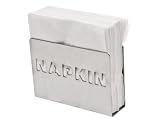 from Present Time PT Napkin Holder Napkin Metal Spray Painted Silver (Model PT0025SI)