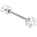 Clear DICE Tongue Ring