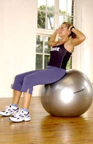 Reebok Gym Ball with Pump and DVD - 65 cm