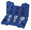 Westward 1VXK2 Hole Saw Kit, Bimetal, 7/8 To 2.5 In, 8 Pc