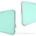 TOP CASE - Zipper Sleeve Bag Cover Compatible with Apple 11” Apple MacBook/Chromebook/Microsoft Surface Pro/Laptop and Notebook with TOP CASE Logo Mouse Pad (HOT Blue/Turquoise)