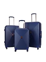 Lollipops Set de 3 trolleys rígidos (Azul Marino)