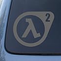 HALF LIFE 2 - First Person Shooter - Vinyl Decal Sticker #A1429 | Vinyl Color: Silver