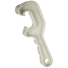 Impact 7210 Plastic Pail Lid Opener, 8" Length x 1-1/4" Width x 2-3/4" Height, White (Case of 12)