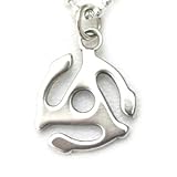 Music Jewelry - 45 Adapter, Charm Small, Silver