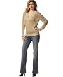 MICHAEL Michael Kors Woman V-Neck Mesh Sweater & MK Signature Jean