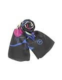 Giorgio Armani - Giorgio Armani Floral Chiffon Silk Stole Black
