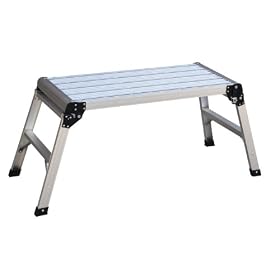 Vestil AFSP-2 Folding Step Platform, Aluminum, 47-1/2" Length, 18-1/4" Width, 19-1/2" Height, 250 lbs Capacity