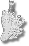 Louisiana-Lafayette Ragin' Cajuns Solid Sterling Silver Cayenne Pepper Pendant