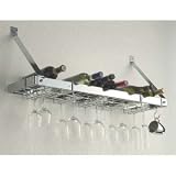 Rogar 8205 Estate Single Shelf Wine Rack - Chrome/Chrome