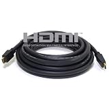 30ft Advanced 1.3a HDMI Cable 24AWG, Supports well over 1080p exclusively designed for Close Hassle free Cable Connections to your Favorite Components including PS3, Denon, Harmon Kardon, Onkyo, or Sony Receivers, XBOX 360, LCD, and Plasma TV Monitors, Media Server/Computer, Blue-Ray or DVD Player and by Monster-Cable-N-More