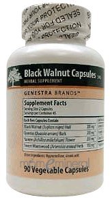 Black Walnut Capsules 90 Vegetarian Capsules by Genestra