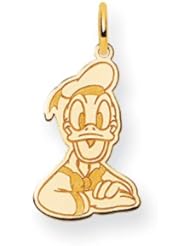 Disneys Donald Duck Charm in 14 Karat Gold - 3/4 Inch