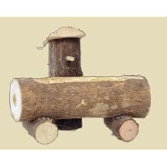 Krippenzubeh�r, Baumstammbrunnen, L�nge 10cm, Holz